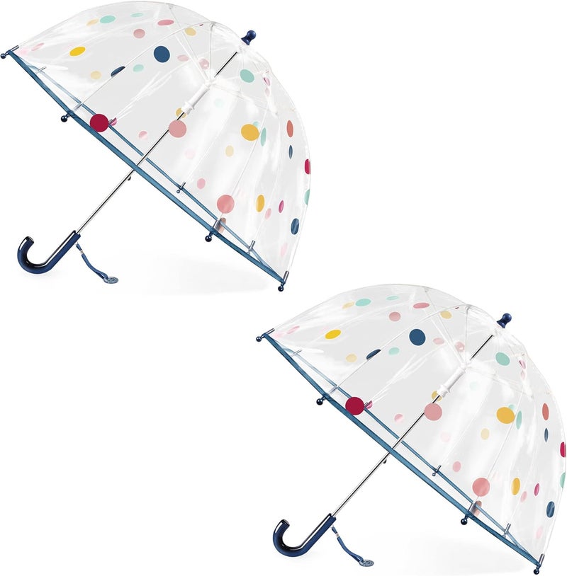 RONIARE Kids Clear Bubble Umbrellas for Rain Dome Windproof Umbrella for Kid Girls and Boys - Image 1
